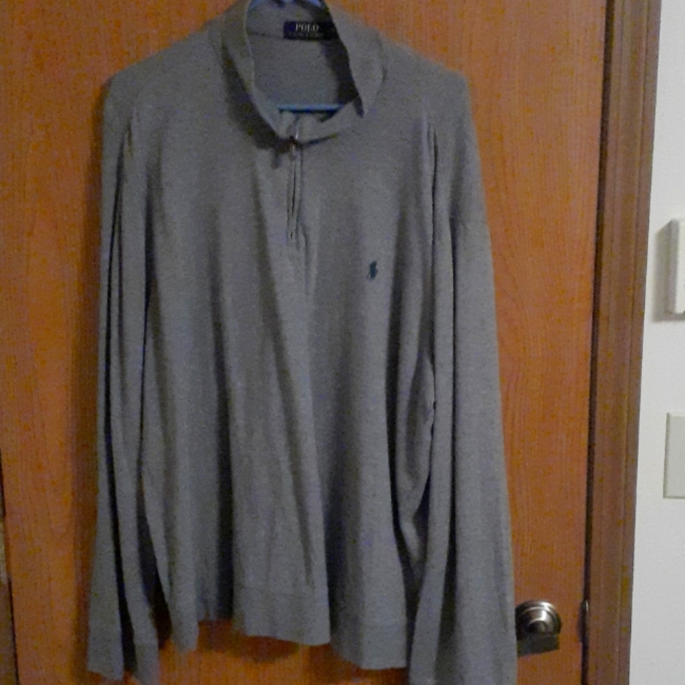 Polo Quarter Zip Long Sleeve Shirt